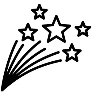 Shooting star icon
